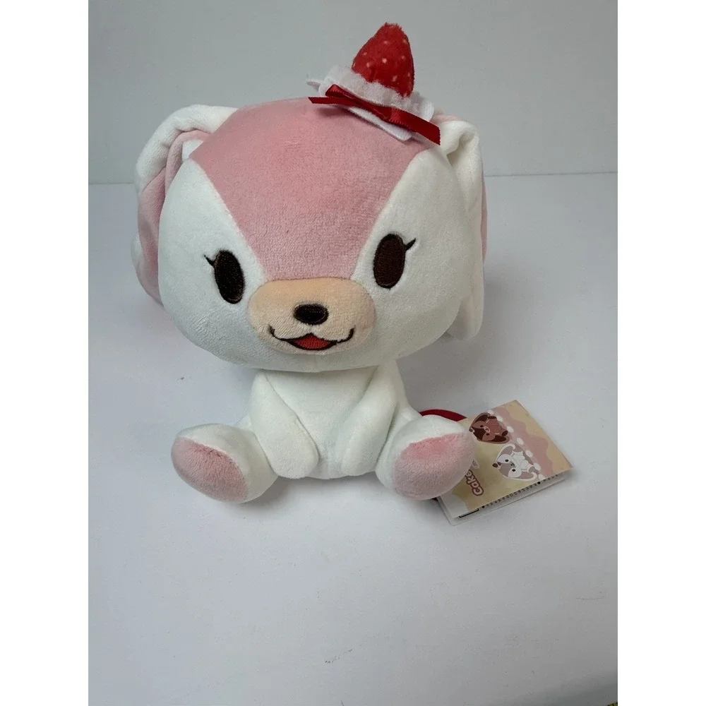 Cake Bunnies Strawberries Plush ROUND 1 EXCLUSIVE 5.9in Rabbit‎ Stuffed Animal